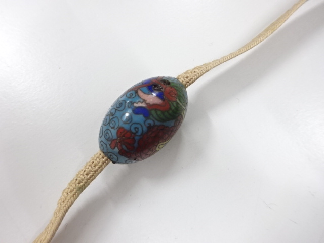 アンティーク　七宝　帯留め